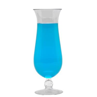 Imagem de Copos Hurricane de 590 ml, plástico resistente à ruptura, pode ser lavado na lava-louças, da GET HUR-20-CL-EC (pacote com 4)