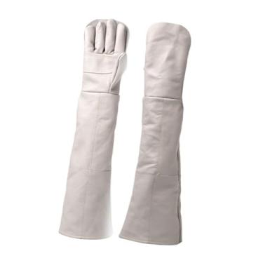 Imagem de Fenteer Luvas para Manuseio de Animais, Proteção Total, Luvas de Jardinagem Resistentes a Mordidas, 60cm Extra Longas para Répteis, Animais de Estimação,