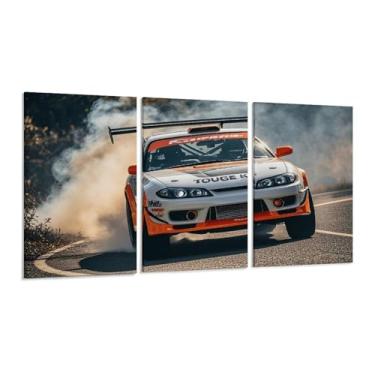 Imagem de HUIROBO Jdm S15 Drift Modification Cool Poster Art Canvas Wall Art para sala de estar quarto decoração de casa escritório pintura pôsteres (30 x 60 cm) × 3)