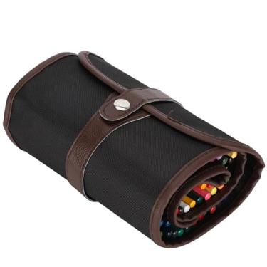 Imagem de Lápis de arte coloridos 72 cores vibrantes Conjunto de desenho hexagonal premium para artistas Estudantes Adultos com bolsa de lona rolável Madeira reciclada ecológica não tóxica