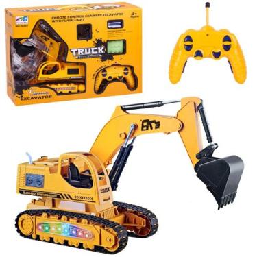 Imagem de Carrinho Escavadeira de Controle 4x4 + Bateria Recarregável - Toy King