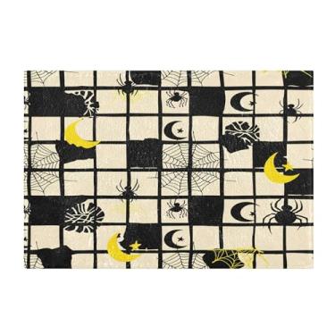 Imagem de Burbuja Tapete quadrado com teias, tapete de banheiro absorvente extra macio com suporte antiderrapante para banheiro, banheira e chuveiro, 40 x 61 cm