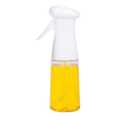 Imagem de Spray Mister de Óleo Oliva 220mL Dispenser Recarregável para Cozinha Churrasco Salada Assado Torrada Grelhado Garrafa Vidro Transparente à Prova Vazamento Multiuso Casa Restaurante