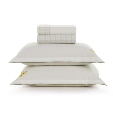 Imagem de Jogo de Cama King Karsten, 100% Algodão Percal, 200 Fios, 4 Peças, Conjunto de Roupa de Cama (Florata, Queen)