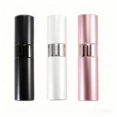 Imagem de Frasco atomizador de perfume moderno de 8 ml para viagens, 3 peças, dispensador de colônia vazio, pulverizador portátil para homens e mulheres e viagens