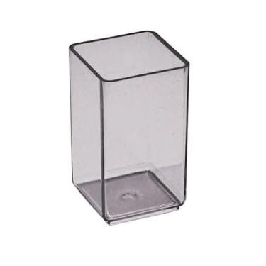 Imagem de Organizador porta lápis e canetas em acrílico fumê. Porta objetos e organizador