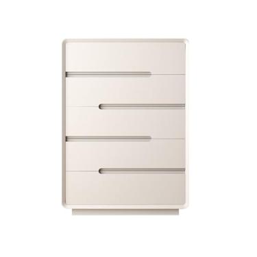 Imagem de Cômodas Cômoda com 5 gavetas para quarto, cômoda, armário de armazenamento madeira para sala estar, corredor, entrada, escritório(Branco)