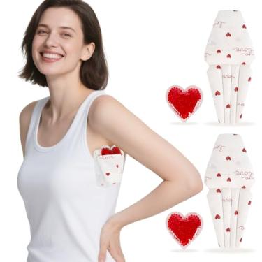 Imagem de RoamReady Almofada axila para linfedema com bolsas de gelo, travesseiros de mastectomia para alívio da dor nas axilas, 2 peças de suprimentos de recuperação de lumpectomia de algodão, travesseiro