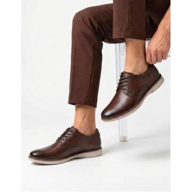 Imagem de Sapato Casual Pegada Masculino Couro 126701 Social, Pinhao, 42