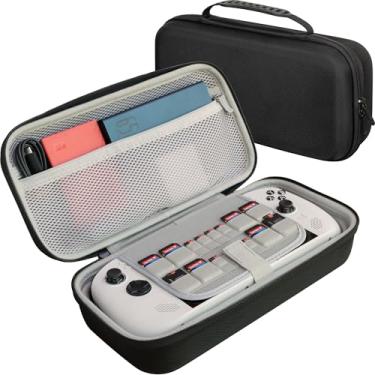 Imagem de ButterFox Estojo de transporte grande para Lenovo Legion Go S portátil, serve para carregador, bolso para bateria grande de 65 W - preto/cinza