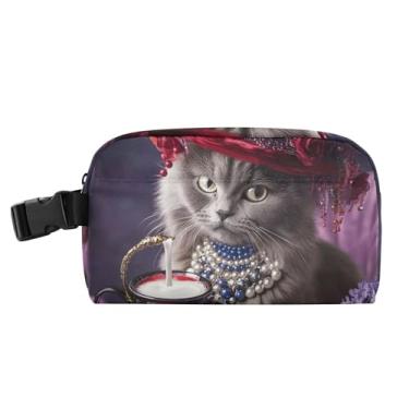Imagem de TSENQUE Lancheira personalizada de gato vitoriano vermelho hora do chá para mulheres meninas lancheira masculina crianças lancheira para trabalho macia portátil fofa rosa bolsa térmica para meninos