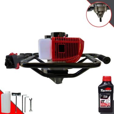 Imagem de Perfurador de Solo Perfuratriz Sem Broca Anmax GD520-B À Gasolina 52cc 2,2HP 7.000rpm Motor 2 Tempos Profissional de Alta Performance + ÓLEO TOYAMA