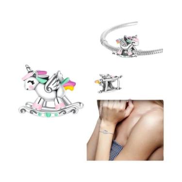 Imagem de Pingentes De Carrossel De Separação Em Cor Prata Para Confecção De Joi