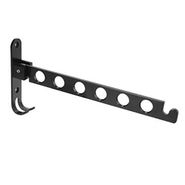 Imagem de GOTOTOP Cabide Dobrável de Roupas, 90 ° Rack de Secagem de Lavanderia Dobrável 6 Orifícios 1 Gancho Superior 2 Ganchos Inferiores para Quarto de Banheiro Armário de Banheiro Guarda