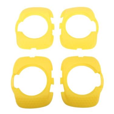 Imagem de SPYMINNPOO Capas de Presilhas de Bicicleta, 2 Pares de Sapatos de Ciclismo, Capa de Presilhas de Pedal Com Sola Antiderrapante, Acessório de Ciclismo (Amarela)