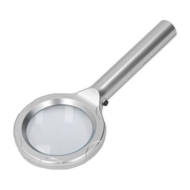 Imagem de Acouto Lupa Portátil Com 6 Luzes LED, Lupa óptica 4X para Leitura, Artesanato e Coleta, Design Leve e Portátil