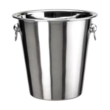 Imagem de Balde Para Champanhe Com AlçA Em AçO InoxidáVel, Adequado Para Bebidas E Vinho