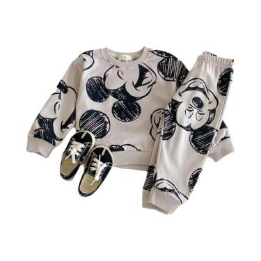Imagem de Conjunto De Moletom Infantil Menina Minnie Com Manga Longa, Moda Infan