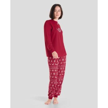 Imagem de Pijama Estampado - Lohe, Vermelho, GG
