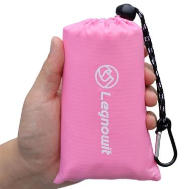 Imagem de Legnowit Cobertor de bolso ao ar livre, 139.7 cm x 99.1 cm impermeável dobrável pequeno cobertor pincic, lona ultraleve para acampamento, festival, praia, caminhadas, mochilão, viagens e muito mais