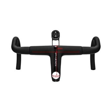 Imagem de Guidão De Bicicleta De Estrada Em Carbono 31.8mm Com Stem Integrado 38
