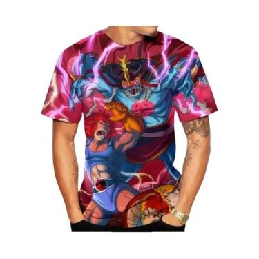 Imagem de Anime ThunderCats 3D Camiseta clássica Camisa de guerra Moda masculina
