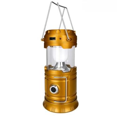 Imagem de Lampião Luminária com Carregamento Solar e Usb - Lanterna para Pesca Camping Caça Aventuras (1)