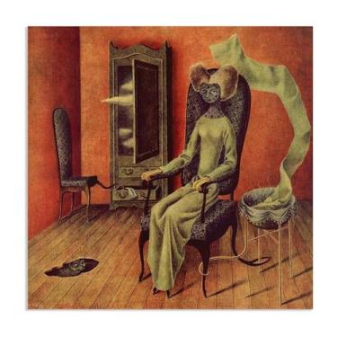 Imagem de Zeichn8u Remedios Varo Pinturas Mimetismo Remédios Varo Pôster de Parede Surrealismo Arte em Tela para Sala de Estar Escritório Decoração de Parede Presente Pronto para Pendurar 70x70cm (71.1x71.1 cm