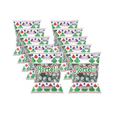 Imagem de Santa Fe Bala Hortela Extra, Kit 10 Pacotes, 600g