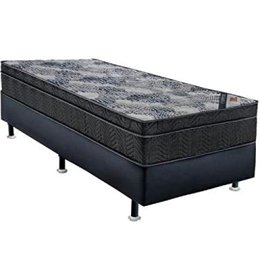 Imagem de Cama Box Iso Molas Superpocket Solteirão Ortobom Preto/Azul