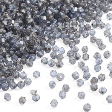 Imagem de Contas de vidro de cristal bicone de 50 g 4 mm tinta de cozimento contas de vidro facetado bicone para fazer joias faça você mesmo artesanato colar pulseira brinco sinos de vento ornamento de