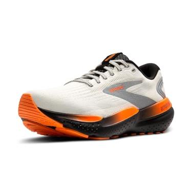 Imagem de Brooks Tênis de corrida masculino Glycerin 21 Neutral, Ecru/Laranja/Preto, 45