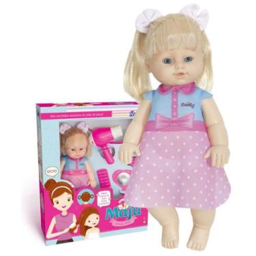 Imagem de Boneca Maju Beauty Salon Loira 46cm com Acessórios Nova Toys - Maju Be