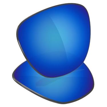 Imagem de Galvanic Lentes de reposição para óculos de sol Oakley Frogskins Range XL OO9503 58 mm - Várias opções, Azul gelo espelhado, 0