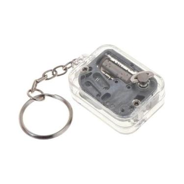 Imagem de Chaveiro Musical Mecânico Em Acrílico, Mini Caixa De Música Com Mecani