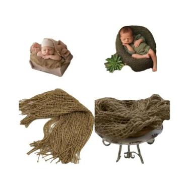 Imagem de Cobertor Para Fotografia De Bebê Recém-Nascido 100% Lã Flokatti Acessó