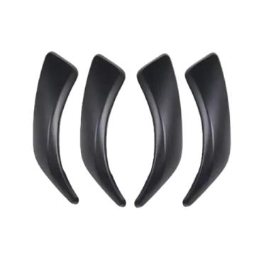 Imagem de Compatível com BMW Série 1 2 F20 F21 F22 F23 2012 2013 2014 2015 2016 2017 2018 ABS Preto Porta interna do carro Apoio de braço Tampa da alça Adesivo Acessórios para carro(4Pcs-Black)