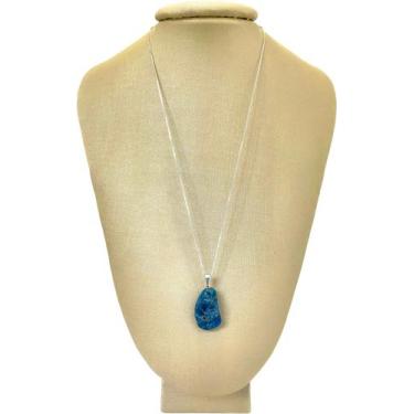 Imagem de Colar Prata 925 Apatita Azul - Ponte Vecchio Joias