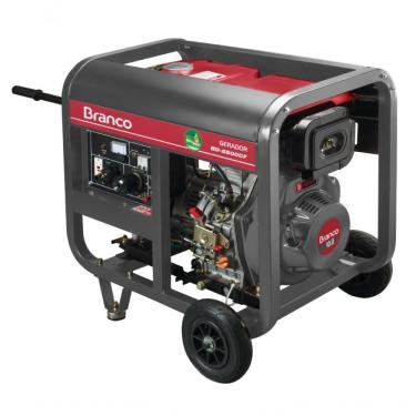 Imagem de Gerador à Diesel 5,5kva Monofásico Partida Manual Bd6500 Branco