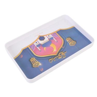 Imagem de Generic Bandeja de Servir Comida, Bandeja de Lanche Segura para Máquina de Lavar Louça para Festa de Reunião (Roxo)