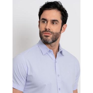 Imagem de Camisa Lisa Aleatory South Manga Curta Azul Claro-Masculino