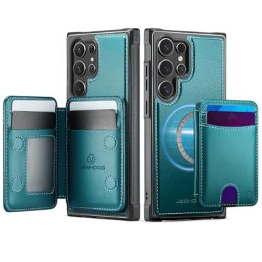 Imagem de Capa carteira para Samsung Galaxy S26 Ultra, compatível com bloqueio de RFID 2 em 1, capa removível de couro PU à prova de choque, capa carteira dobrável dobrável para Samsung Galaxy S26 Ultra de 6,9