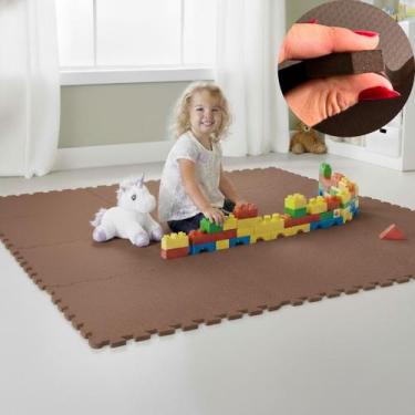 Imagem de Kit 6 Placas Tatame Tapete Tapetinho Piso EVA 50X50X1cm 10mm Espessura