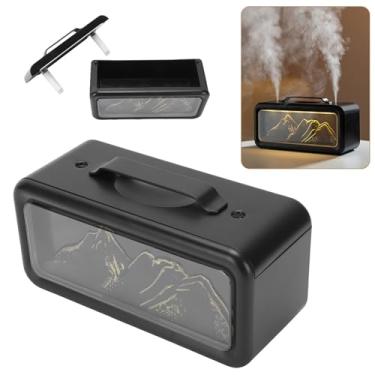 Imagem de Depisuta Umidificador de ar, difusor de aromaterapia inteligente com névoa dupla, alimentado por USB, luzes LED ajustáveis ​​e bandeja para óleos essenciais, para casa, escritório