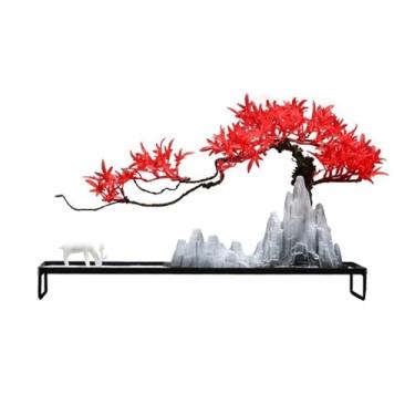 Imagem de Plantas falsas escritório criativo casa decoração mesa de centro simulação árvore paisagem zen paisagismo sala de estar armário entrada armário artificial bonsai decoração