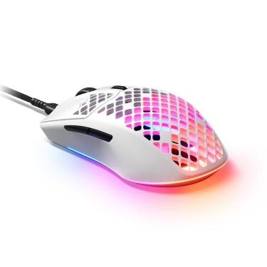 Imagem de Mouse Gamer Steelseries Rival 3 Gen 2 White, TrueMove Core, RGB, USB tipo-C, Branco - 62703-Unissex
