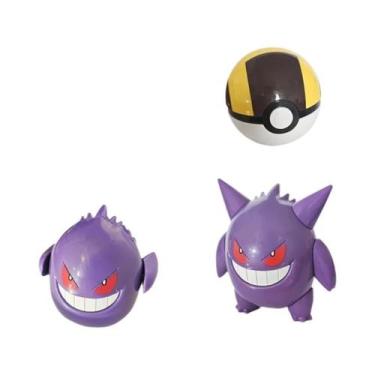 Imagem de Figuras De Anime Pokémon Pikachu Eevee Mewtwo Greninja Pokeball Modelo