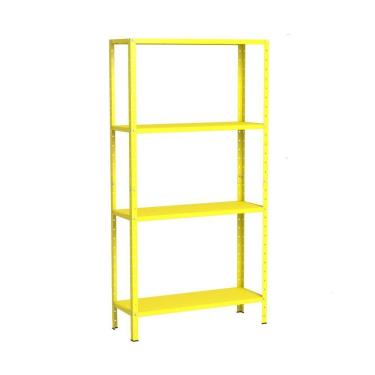 Imagem de Estante Aço 4 Prateleiras Livros Cozinha Quarto Eaf006