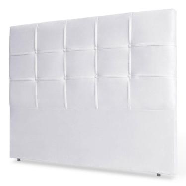 Imagem de Cabeceira Cama Box Casal Queen Size Fiorella 160Cm Branco