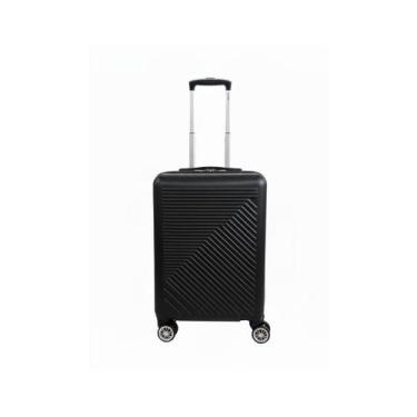 Imagem de Mala de viagem de bordo pequena 10kg anac rodas 360 - preta - 33x47x20